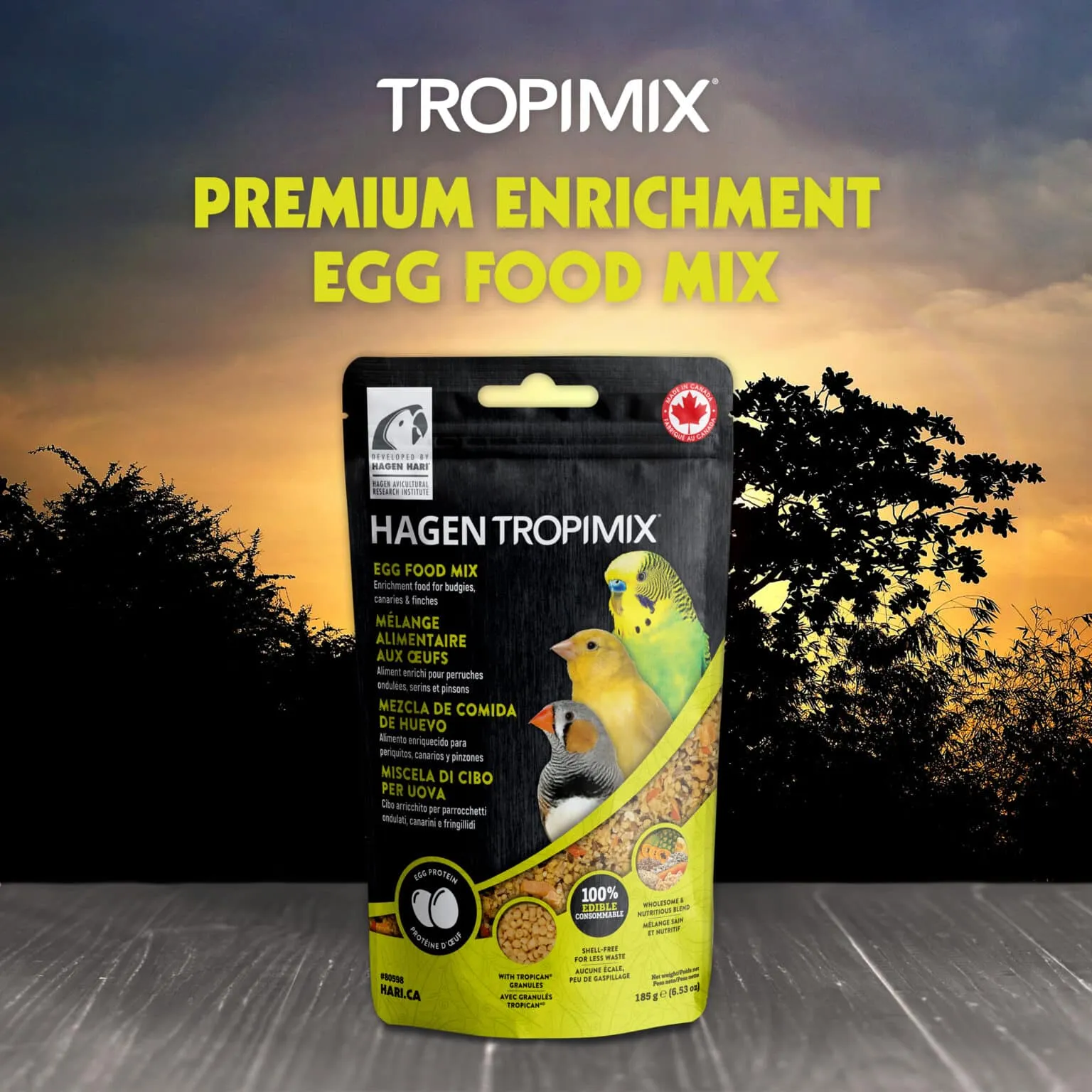 Обогатена храна TROPIMIX яйчен микс/ вълнисти папагали, канарчета и финки - Image 3