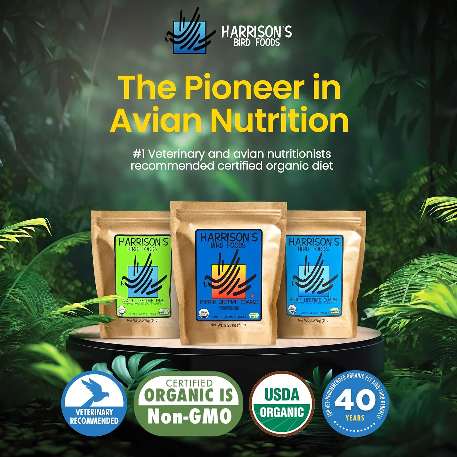 Harrison's Bird Foods Pepper Lifetime Coarse- 2,2 кг - Image 3